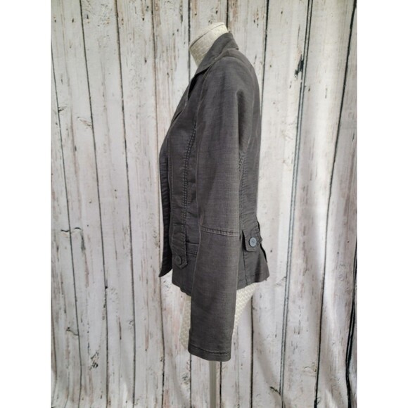 Marc Aurel Charcoal Grey Corduroy Basic Jacket Coat Women's Size 38 Lightweight - Picture 3 of 8